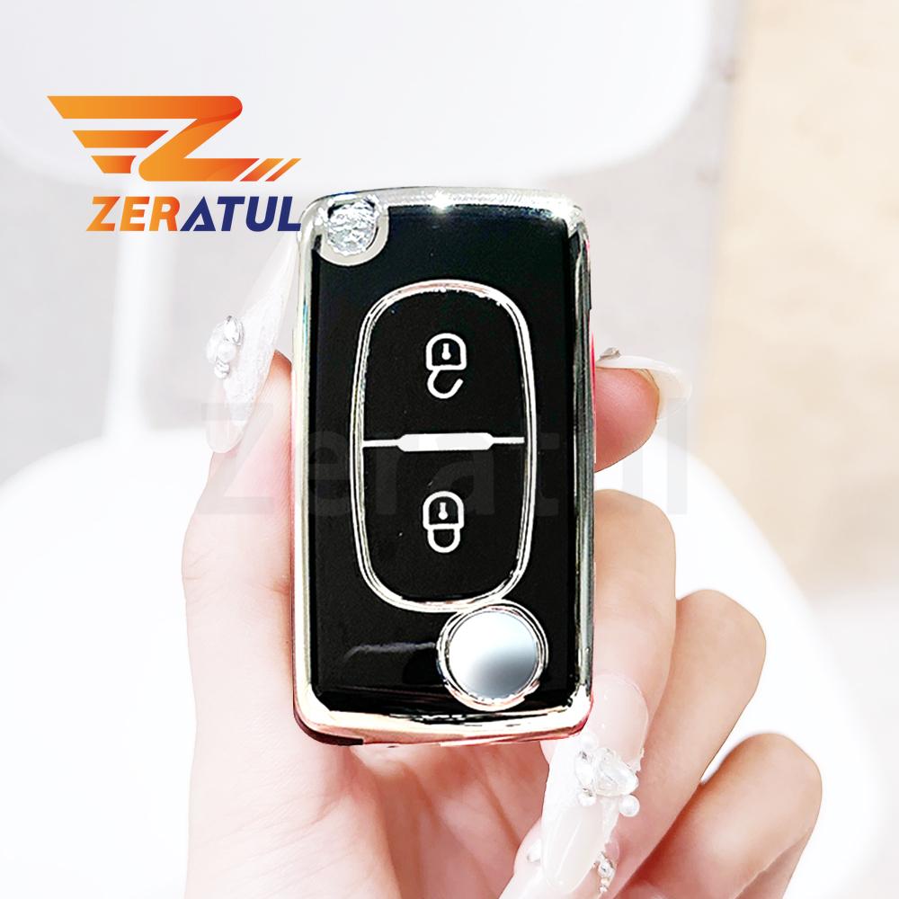 2/3 Buttons Auto Keyless Bag Tpu Car Key Fob Case Cover For Peugeot 307 308 406 107 206 207 For Citroen Xsara C2 C3 C4 C5 C6 C8