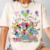 Personalized Name Age Disney Mickey And Friends Birthday T-shirt, Custom Disney Mickey Minnie Birthday Present, Disneyland Family Trip Tees