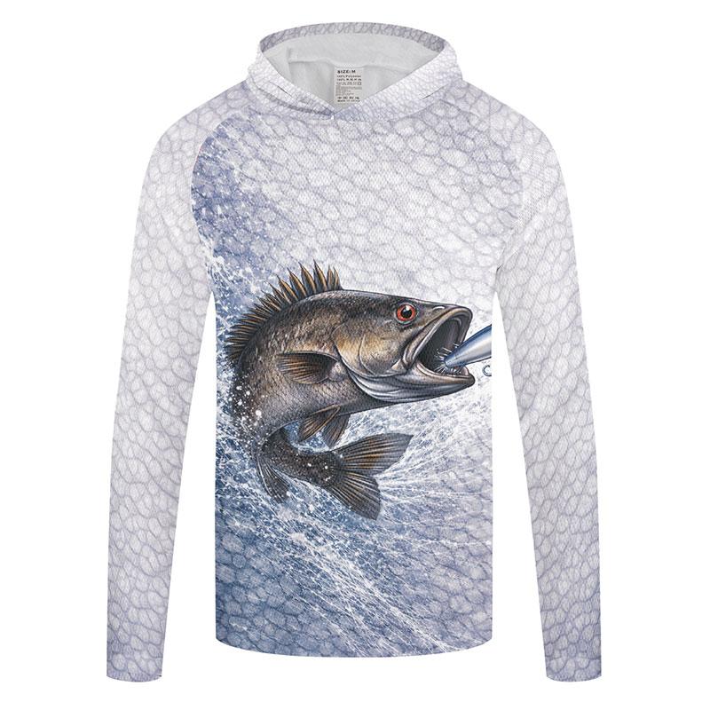 Fishing Breathable Clothes Outdoor Fishing Shirt Hooded Men Quick Dry Tops Summer Hoodie Sun Protection Performance Jersey