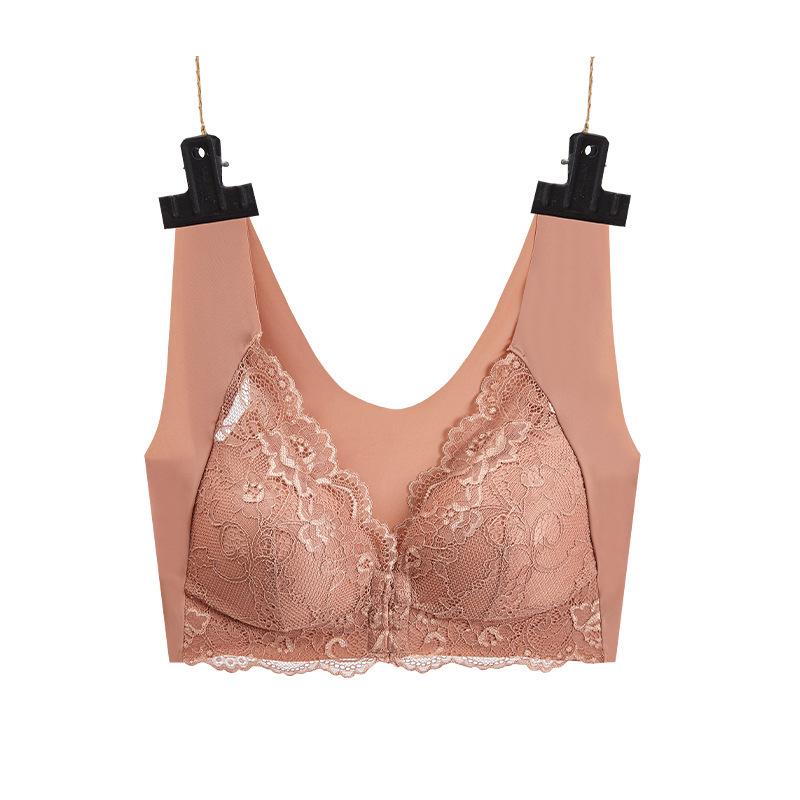 Dámská krajková braletka s předním zapínáním, styl tílka, sexy spodní prádlo