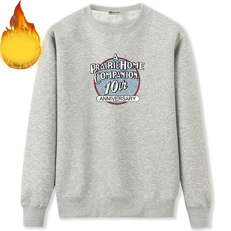 Winter Plus Velvet Padded Round Neck Sweater Men All-match Loose Casual Sweater Bottoming Shirt