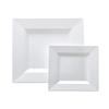 10Pcs Hard White Square Plate Plastic Dessert Dish Kitchen Tableware Party Appetizer Plate  Salad