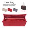 Large Capacity Tote Bag Organizer Makeup Storage Felt Insert Bag Organizer Custom Size Insert Bags for Toiletries Accessories