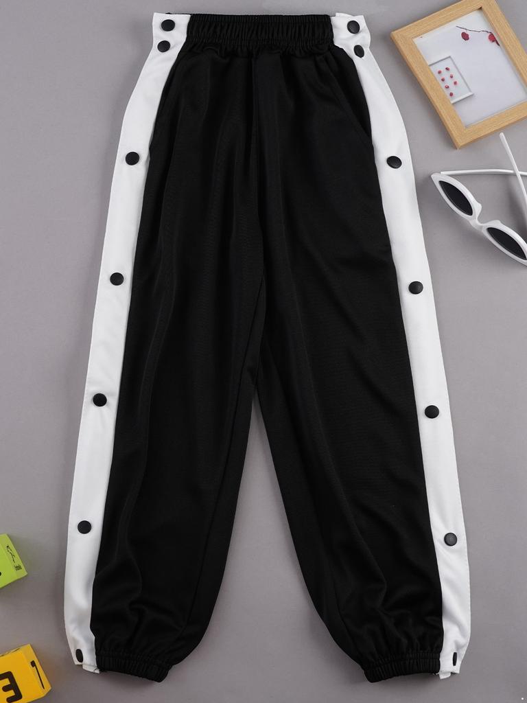 Chlapci po operaci Kalhoty Kalhoty na odtržení knoflíku Dětská basketbalová dráha Spodní část Joggingové kalhoty Gym Activewear