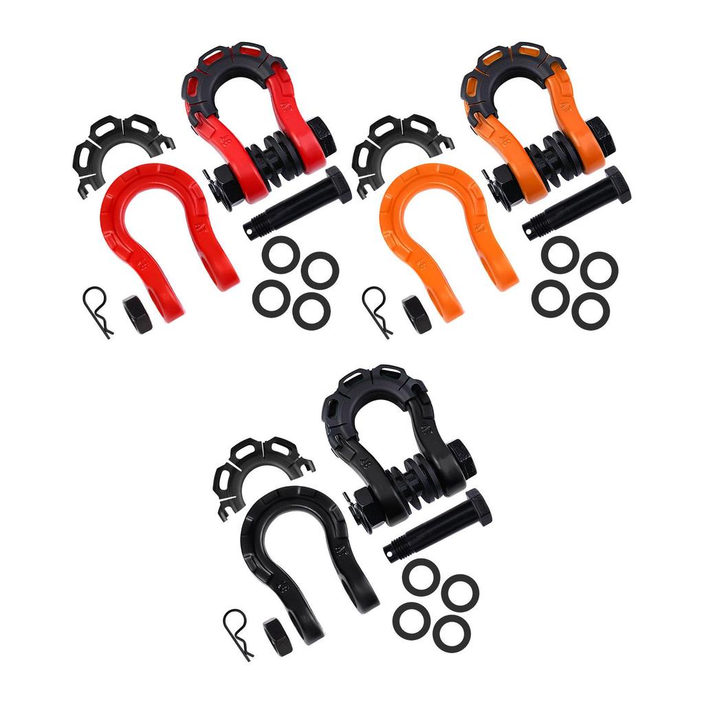 DShackle Towing Shackle Heavy Duty Pulling Carbon Steel Multifunctional Tool for