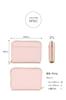 LASIEM Women's Mini Wallet with Coin Purse and Card Case, Large Capacity [High-Quality Saffiano Leather] (Pampas Grass)