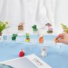 1set 2-Tier Transparent Acrylic Minifigures Display Risers with Iron Findings for Cosmetic  Model Display Clear Finish Product: 14x40x10.5cm