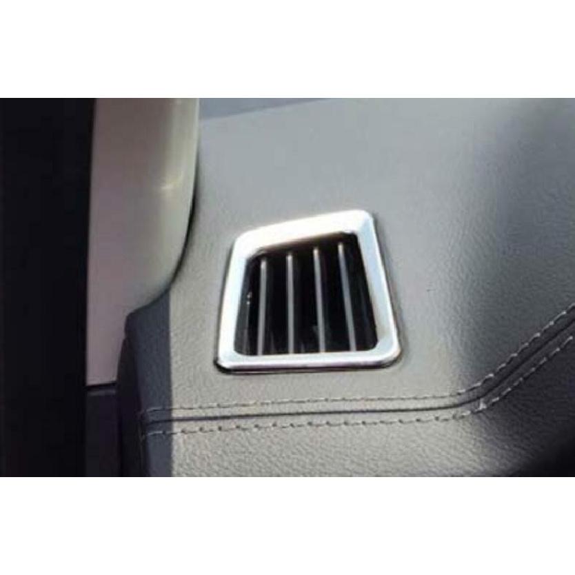 2PCS Left And Right Air Outlet Vent Trim Silver Steel For Ford Ranger 2015-22