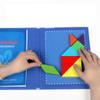 Magnetische Tangram Puzzle Buch Pädagogisches Spielzeug Für Kinder Tragbare Baby Spielzeug Kid Montessori Lernen Intelligenz