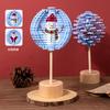 Wooden Spinning Lollipop Fisher Series Creative Ornament Children'S Creative Toys Christmas Spinning Spiral Tree Toy