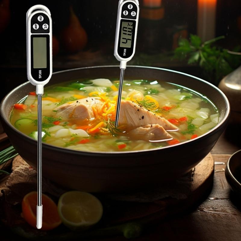 Meat Thermometers Digital Cooking Food Thermometers with Long Probe for Grill Candy Kitchen BBQ Smoker Oven Oil Milk