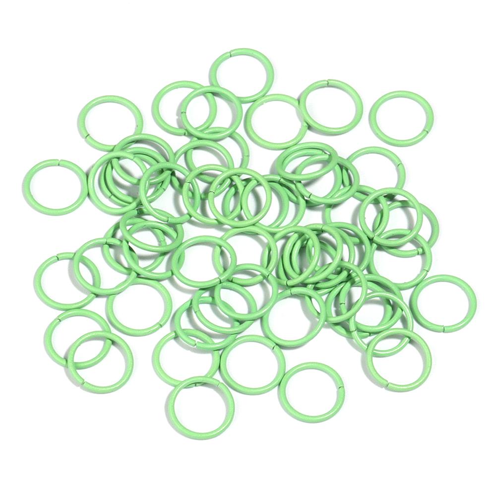 50Pcs Multicolor Charm Metal 8 10mm  Single Loops Jump Rings DIY Jewelry Findings Closed Ring For Keychain Bracelet Accessories