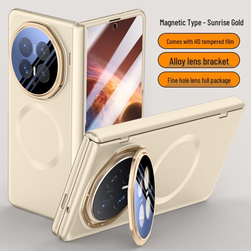 Honor Magic V6 Foldable Phone Case: Skin-Feel, Anti-Drop, Lens Stand, Full Coverage Protection