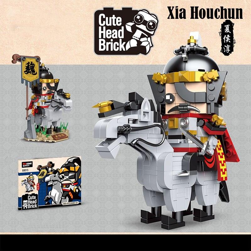 

Non-Toxic Moc Super Brick Heroes Heads Horse History San Guo Romance Of Three Kingdoms Diy Model Building Blocks Bricks Toys For Kid Gifts