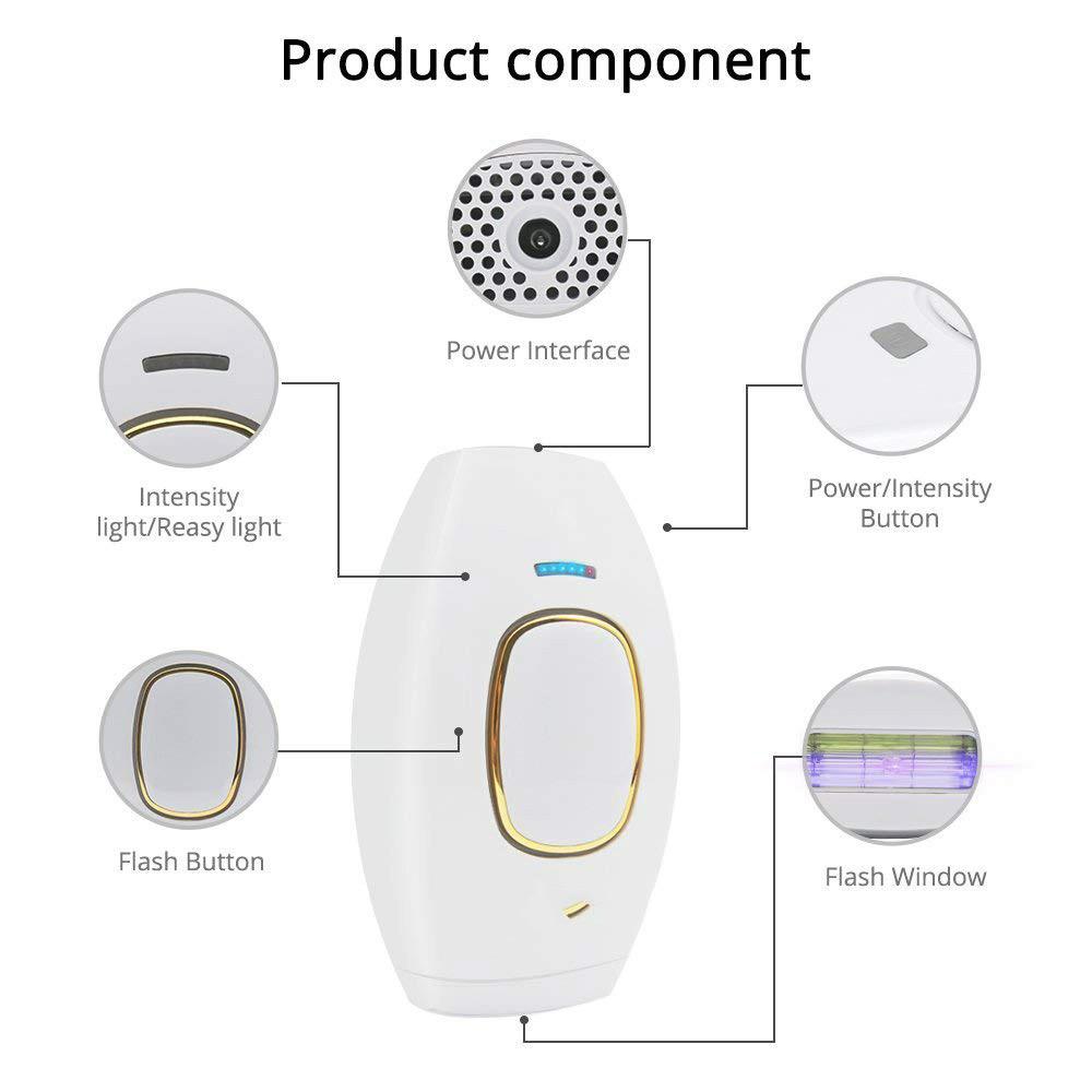 Xiaomi 500000 Flash IPL Hair Remover Body Bikini Electric Laser Epilator Pulses Permanent Laser Epilator Painless For Women Depilator