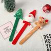 Creative Christmas Children's Gift Glowing Santa Claus Snowman Pat Circle Bracelet Christmas Gift Snap Circle