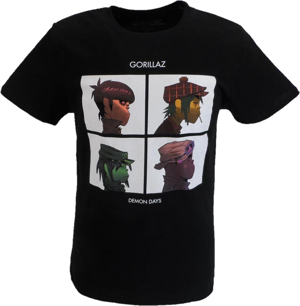 Unisexs Black Official Gorillaz Demon Days T Shirt S