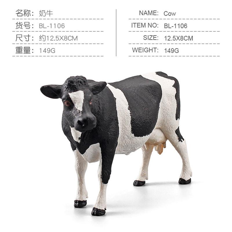 Simulated Cow Farm Pasture Poultry Animal Model Ornaments Buffalo Bull Children Early Education Model Toys