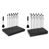 ABS Stainless Steel Figure Painting Support With Brush Set Secure Drying Platform For Miniature Models And Crafts
