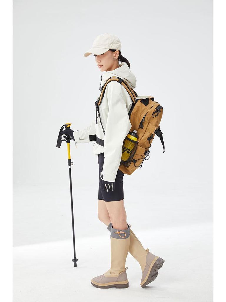 Dupont Damen Three-Proof wasserdichte, atmungsaktive Windjacke zum Radfahren und Wandern – kurz, locker, leicht zum Bergsteigen