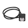 Waterproof Handlebar Switch Headlight Fog Lamp ON OFF Button 0.4in Mount with Red Light Reset Lock