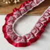 DIY 3meters Lace Ribbons Trim Handmade Pleated Ruffled Farbic Trim Garment Dress Hem High-Grade Sewing Material Lace Accessories