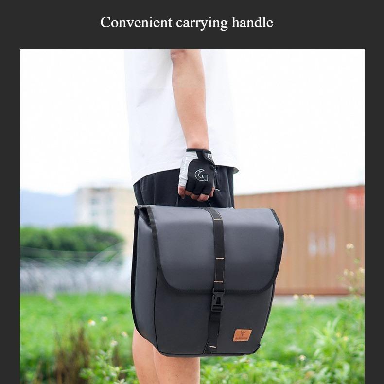 Borsa Sottosella per Bici Borsa per Portapacchi Posteriore Bicicletta Borsa Impermeabile per Portabici Posteriore Borsa Cargo Ciclismo di Grande Capacità Accessori Bicicletta
