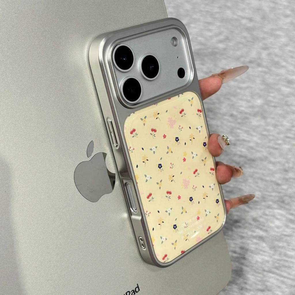 ins Korean full screen color floral application Apple 17Promax mobile phone case IP16 Epoxy water condensation 15pro set