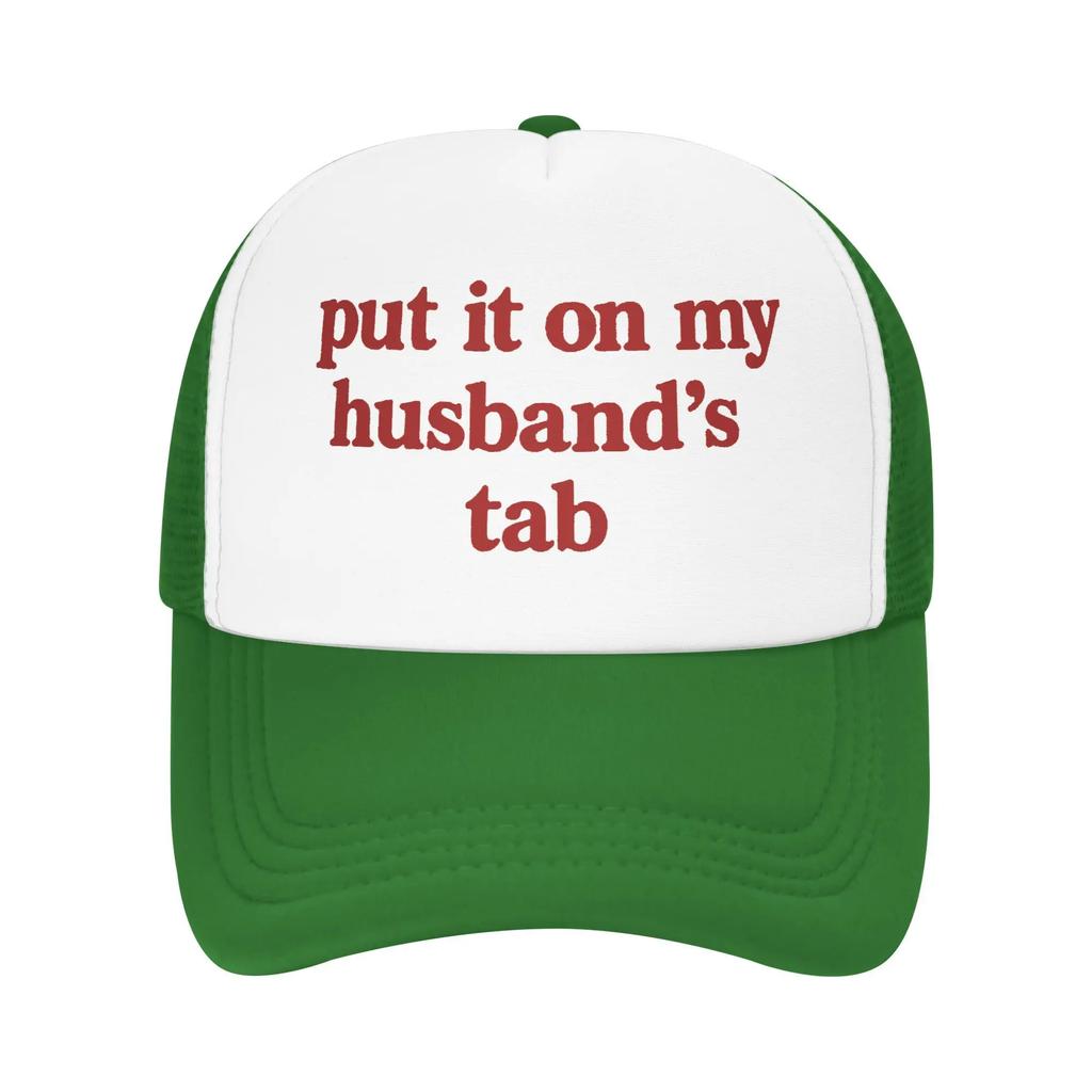 My Husband Letter Red Casual Sun Hats For Unisex Men Summer  Kpop Rock Baseball Cap Street Style High Quality Trucker Hat