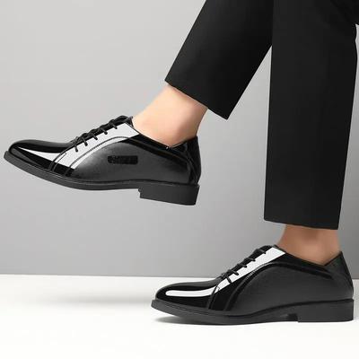 Scarpe eleganti da uomo alla moda, primavera autunno, nuove scarpe sociali, da uomo, da lavoro, nere, a basso prezzo, da festa, da gentiluomo, da abito italiano, da ufficio, 39