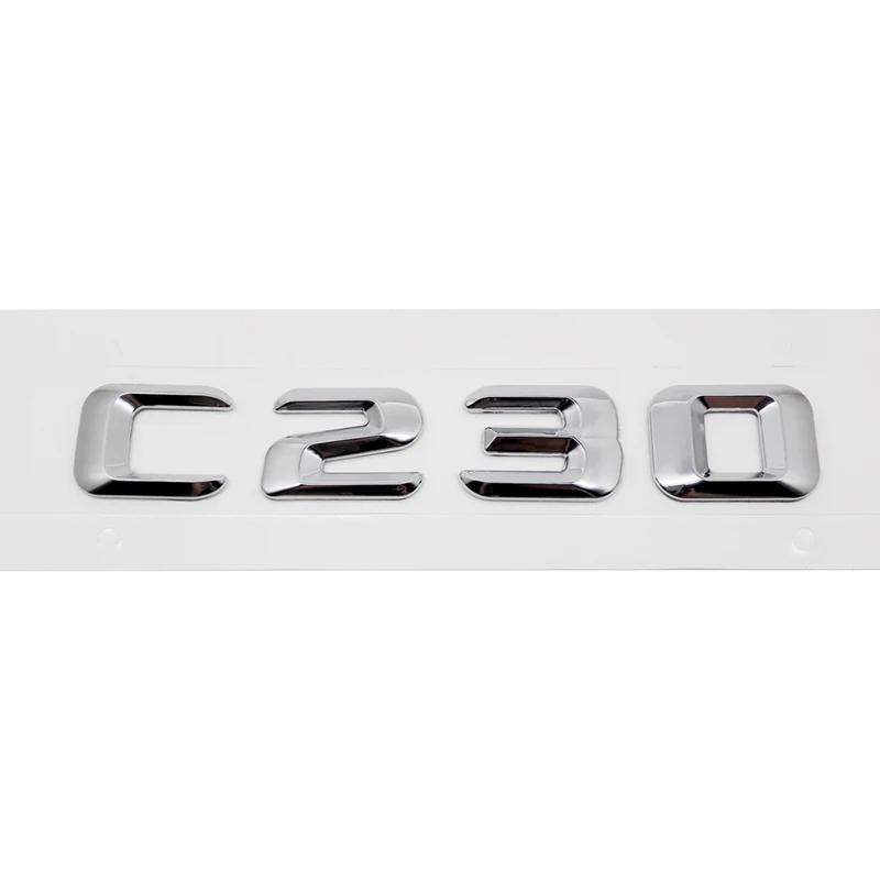 3D Car Tail Letter Stickers Badge for Mercedes Benz C Class C32 C36 C43 C55 C63 C180 C200 C220 C230 Auto Rear Trunk Emblem BA1