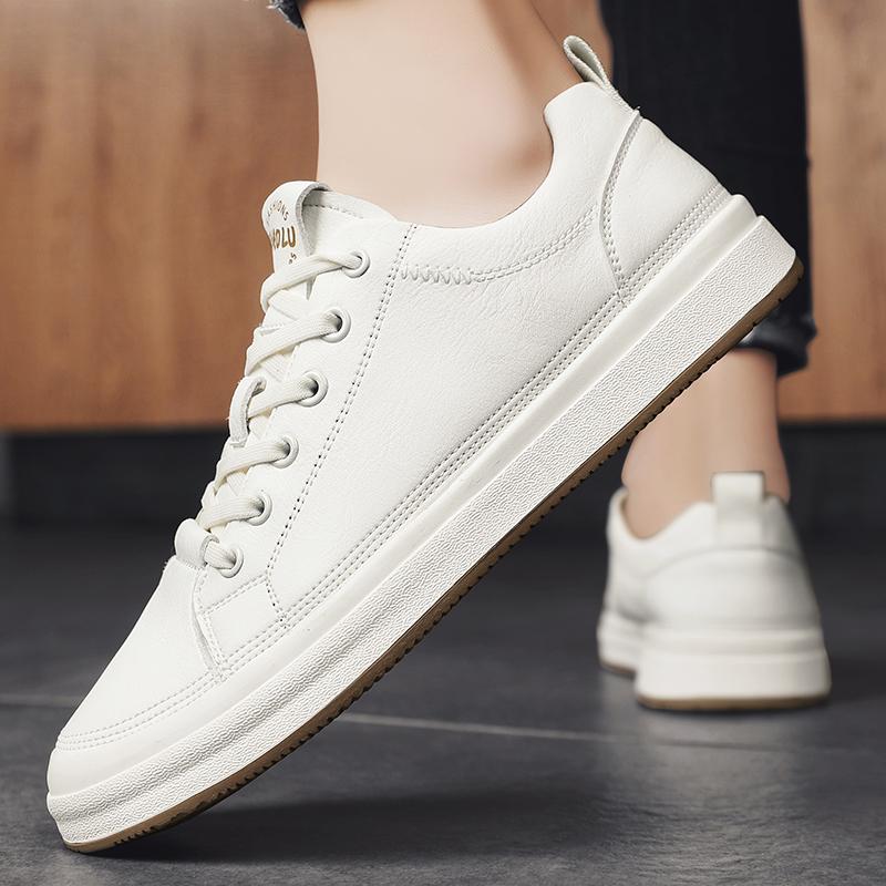 Genuine leather casual shoes for men fashion black Lace Up Outdoor Oxford Jogging Shoes Women's Skate Shoes men sneakers