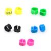 100 Piezas Nuevos Anillos para Patas de Paloma Identificar Bandas para Palomas 8 mm Clip de Plástico para Loro Anillo Digital para Pie Suministro para Entrenamiento de Palomas Aparatos para Pájaros