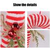 7Pcs Candy Cane Shape Christmas Ornament for Festives Season Decoration Colorful Hanging Charm Stylish Window Pendants