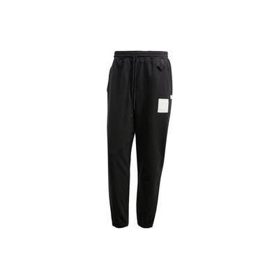 Solid Color Logo Jogger Pants Unisex Bottoms Black IC4079