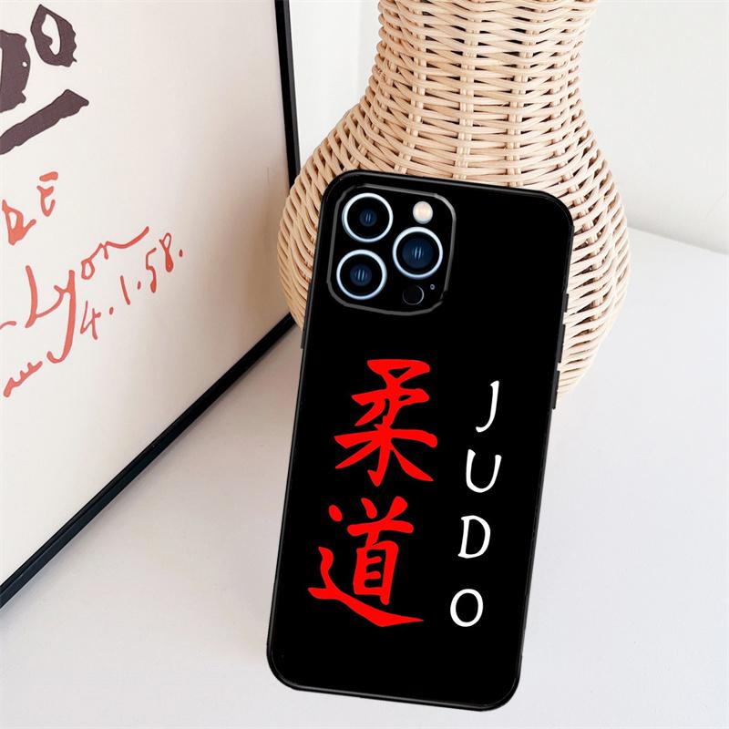 Judo BJJ Jiu Jitsu Cover Case For iPhone 14 Pro 11 16 15 Pro Max 12 13 Mini Plus XS X XR Funda