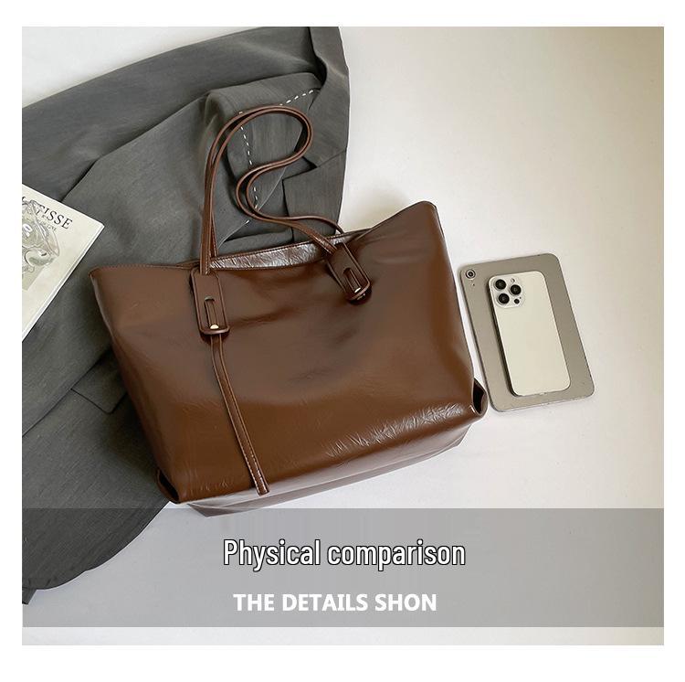 2025 Fashionable Minimalist Tote Bag - Large Capacity, Versatile Shoulder Bag for Women's Casual and Daily Commute