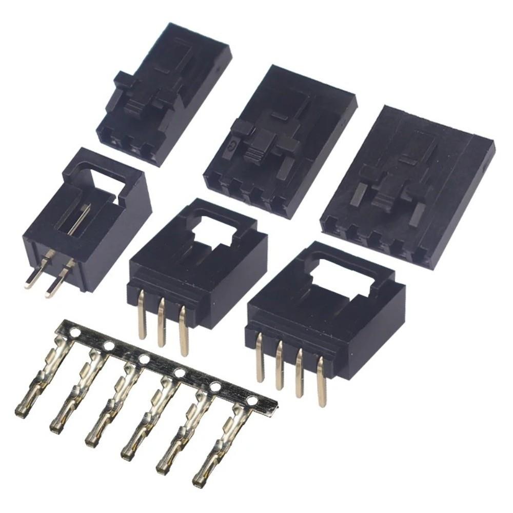 5Sets Straight Pin Pin Header Housing With Buckle Crimp Terminal New Dupont Connector Kit PCB