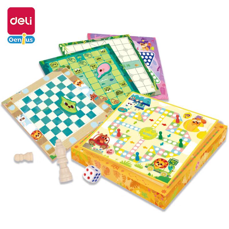 Deli 9-in-1 Classic Board Game Set