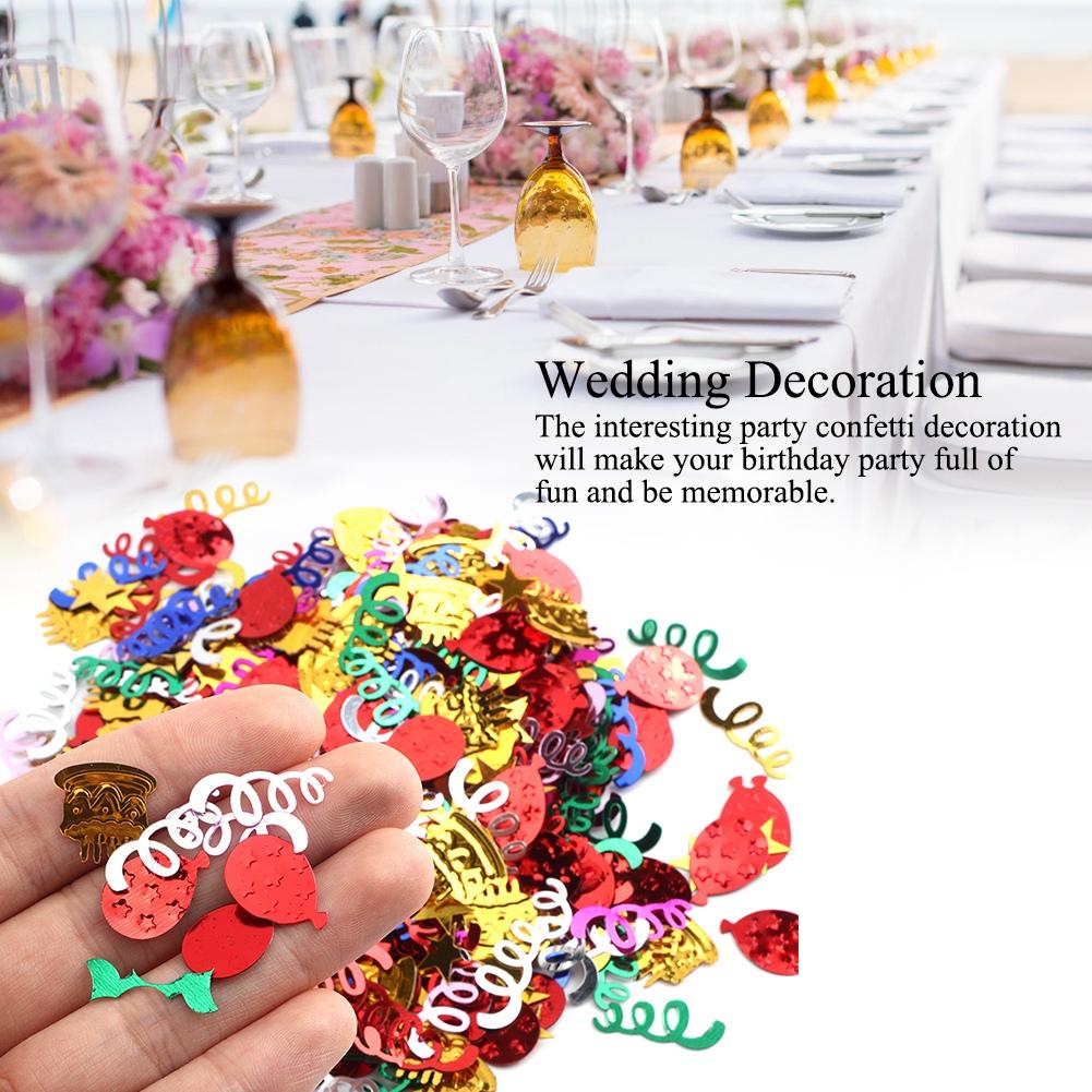 60g/Bag Birthday Wedding Party Balloon Colorful Sequin Confetti Decor Party Ornament