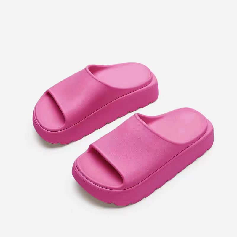 Summer Beach Thick Sole Eva Slippers Women's Thick Platform Indoor Home Slides Woman Lightweight Non Slip Bathroom Flip Flops