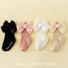 Fashionable And Versatile Girls' Socks With Bow Tie And Long Tube Socks