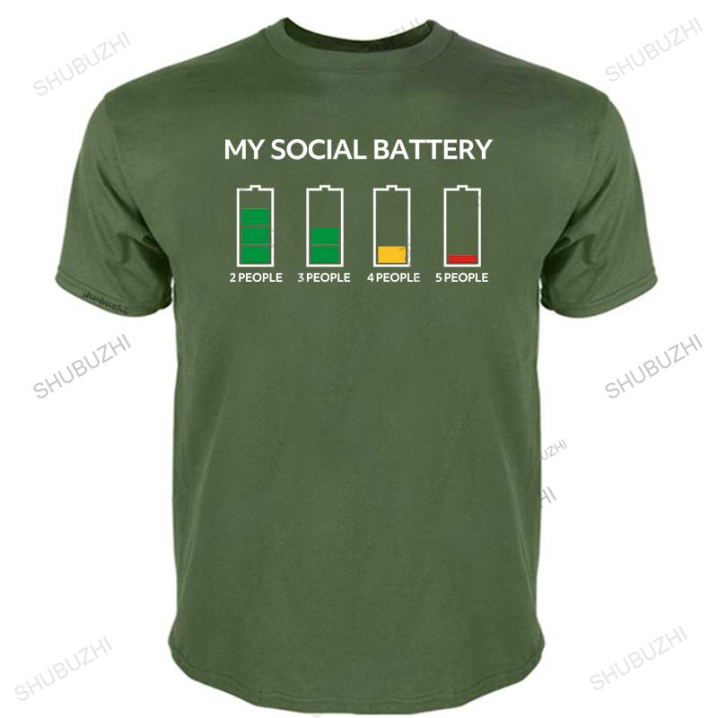 Футболка Introvert My Social Battery летняя модная футболка хлопковая футболка сделай сам большего размера Introvert Shy Leave Me Alone Dont Like People L 2228₽