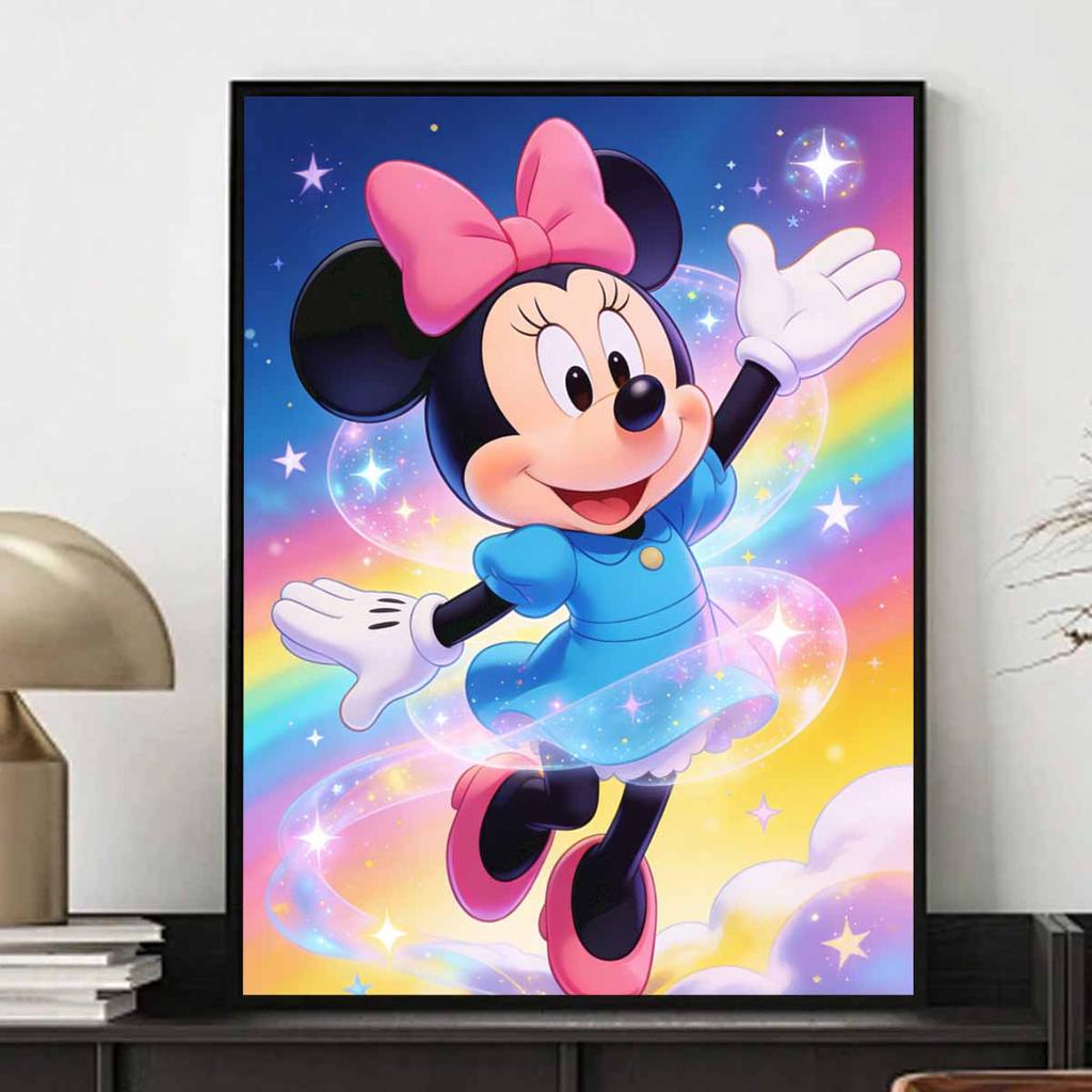 Disney Minnie Sparkle Diamond Art Painting Kit Home Wall Decor Handmade Gift for Her