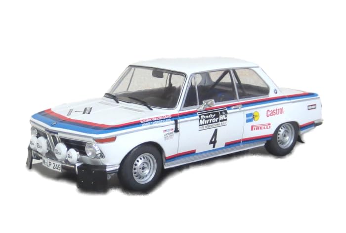 Ixomodel B BMW 2002 73RAC Rally Thorszelius scale model 18RMC163 #4 B. Waldegard/H. 1/18