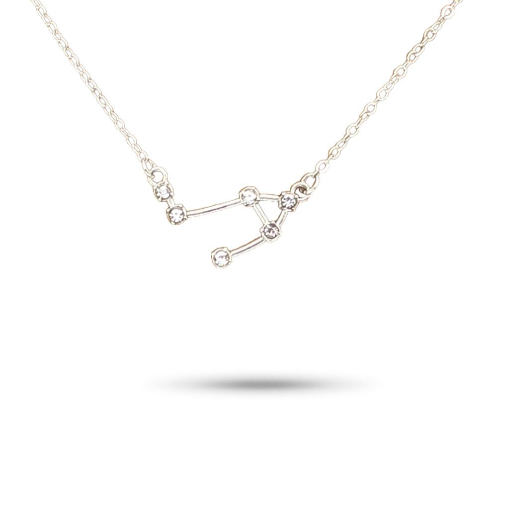 Ins Twelve Chic Friendship Necklace Sign Chain Jewelry Creative Charm Pendant DIY Rhinestone Zodiac for Lover Festival Gifts