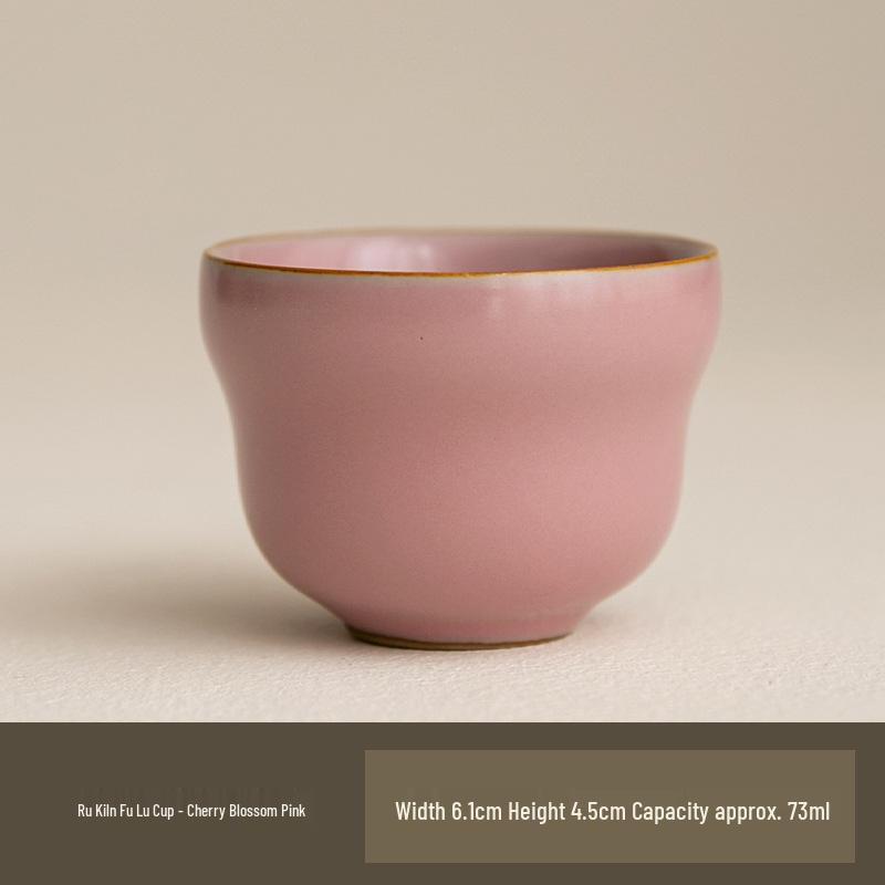 Ru Ware Crackle Glaze Tea Tasting Cup - High-End, Cultivatable Chinese Masterpiece