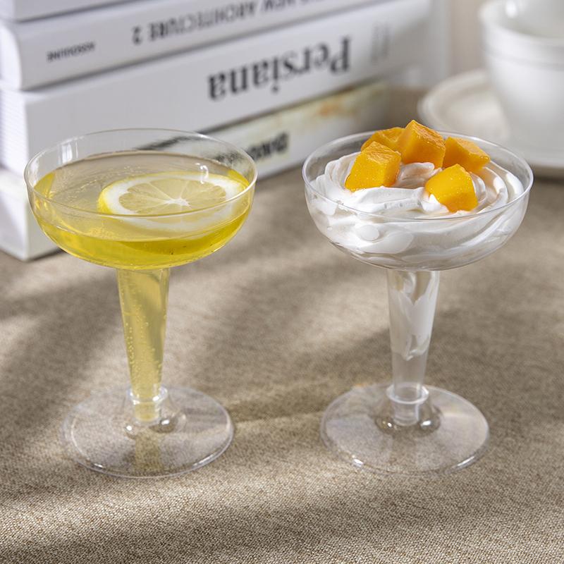 6 bucăți 120 ml pentru petrecere de nuntă flaut de șampanie de vin din plastic, pahare transparente de unică folosință