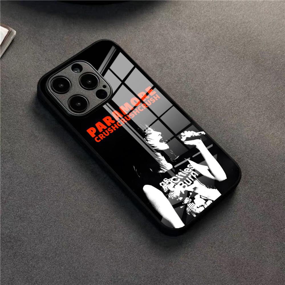 COOL Paramore Phone Case For 17 Pro Max IPhone 16 Pro 14 12 11 13 Mini X XR XS 15 Plus SE Glass Cover