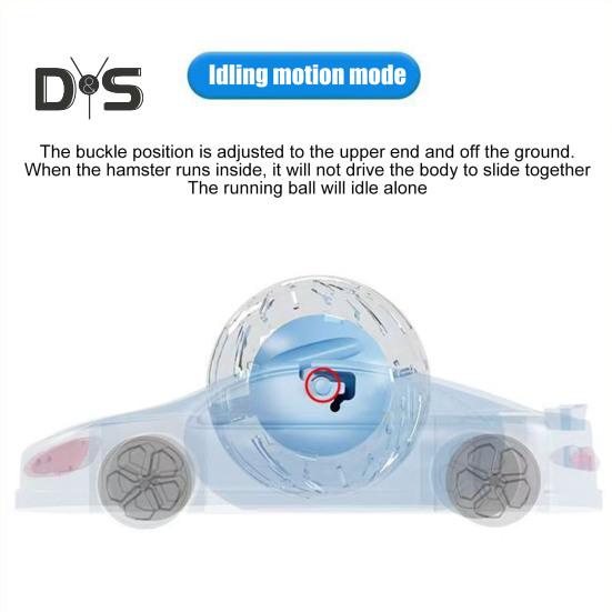 Hračka na běhání s míčem pro křečka Průhledné kolečko na cvičení s míčem pro křečka 360stupňové zobrazení Silent Fitness kolo pro malé domácí mazlíčky